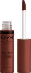 NYX Cosmetics Butter Gloss 51 Brownie Drip félig átlátszó, nem ragadó szájfény, 8 ml