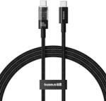 Baseus Cablu de date Baseus Gem, Fast Charging, USB Type-C la USB Type-C 100W, 2m, Negru