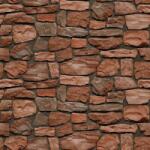 Blueback MAT Különféle sötétbarna kövekből készült falfestmény, 300 x 200 cm (BBIMG3668)