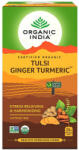 Organic India Tulsi TURMERIC GINGER Kurkuma Gyömbér, filteres bio tea, 25 filter - Organic India