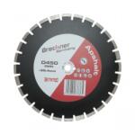 Breckner Disc diamantat segmentat 450x25.4mm, A40 segment 12mm pentru asfalt, beton proaspat Breckner Germany Disc de taiere