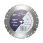Breckner Disc diamantat segmentat 400x25.4mm, segment 10mm pentru beton armat, pavele, boltari, piatra dura Breckner Germany Disc de taiere