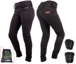  Női motoros leggings W-TEC Wombutta fekete 3XL, meghosszabbított hossz