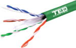 TED Electric Cablu retea TED Electric UTP cat. 6 cupru 0, 5 24AWG TED Wire Expert verde (A0115398)