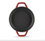 Hosse zománcozott öntöttvas duplafüles serpenyő 22cm, bordó (HOS-KIEG-018) (HOS-KIEG-018)