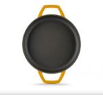 Hosse zománcozott öntöttvas duplafüles serpenyő 22cm, sárga (HOS-KIEG-017) (HOS-KIEG-017)