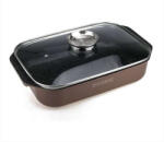 Royalty Line Cratita dreptunghiulara cu interior marmorat si capac RL-ARG34ML, 6.5 l, 34 x 24 cm (MSY-5407004740690)