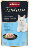 Animonda Vom Feinsten 18x50g Animonda Vom Feinsten Adult Csirkefilé + fehér tonhal szószban nedves macskaeledel