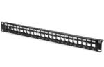 ASSMANN 19" 1U 24port fekete moduláris üres Patch Panel DN-91411 (DN-91411)