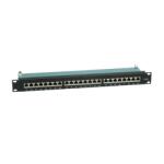VALUE Patch panel STP CAT6 19" 24 Port, fekete 26.99. 0353-5 (26.99.0353-5)