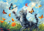 bboldin Z-488 - Cat Chasing Butterfly - 1000 db-os puzzle (Z-488)