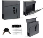 Homelux Postaláda horganyzott acélból újságtartóval antracit (HPB932-20-1) - leziter