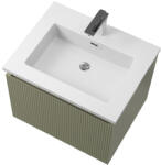 Wellis Alsó szekrény, Wellis Varna 60 mosdószekrény, halvány bambuszzöld WB00560 - zuhanykabin