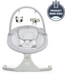 KinderKraft Luli 2 az 1-ben Pihenőszék és Hintaszék - Szürke, Dallamos Nyugtató Funkcióval, 9kg-ig, Újszülött Kortól