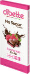 DIBETTE Nas málnás krémmel töltött étcsokoládé tábla, hozzáadott cukor nélkül, édesítőszerekkel 80 g
