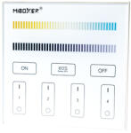 MiLight T2-W Group Control csoport (4 zónás) fali távirányító panel CCT LED szalaghoz (230V) (MiLight T2 AC180-240V CCT panel remote white)