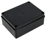  S-BOX sima falú kötődoboz csavaros fedéllel, (195x145x75 mm) IP65, fekete (S-BOX 416C)