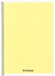 Fortuna Spirálfüzet vonalas FORTUNA Monocolor A/4 70 lapos pasztell sárga (01.02140) - tonerpiac