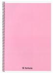 Fortuna Spirálfüzet vonalas FORTUNA Monocolor A/4 70 lapos pasztell rózsaszín (01.02141) - tonerpiac