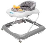 Baby Mix bébikomp zenélő játékpulttal, szilikon kerekekkel - Szürke körök