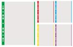 DONAU File protectie A4, 40 microni, margine color, 100 buc. /set, Donau (DN-1774100PL-10)