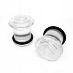  Rózsa Plug Akril Füldugó Átlátszó 12mm (TP3672-CLEAR12mm)