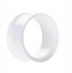  Akril Nyereg Alagút Fülbe, Könnyű, Fehér, 20mm (TP21168-WHITE20mm)