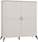  CORDOBA 4D Komódia Kašmír Bézs Castello Tölgy Szekrény 4 Ajtó 8 Polc Nappali