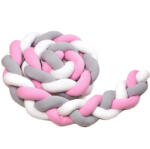 T-Tomi Fonott rácsvédő - fehér, rózsaszín és szürke