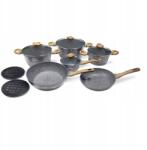 kamille Edények Edénykészlet Serpenyő Szett Indukciós (4440)