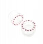  Alagút Plug Akril Csavarozott Strassz Világos Rózsaszín 4mm (TP128-BABYPINK4mm)