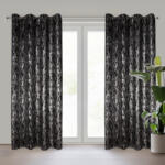 Takoy Draperie gata făcută ELISE din țesătură tip dimout cu imprimeu strălucitor 140 x 250 cm