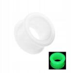  Szilikon Alagút Fülpiercing Világító Sötétben Fluoreszkáló 20mm (TP104-GLOW IN DARK20mm)