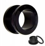  Akril Füldugó Lecsavarható Fekete 16mm (TP010-BLACK16mm)