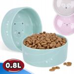 TRIXIE Kutyatál 0, 8 Kerámia Tál Víz Eledel Kölyökkutyáknak Strapabíró Stabil 8K (25127)