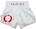 Fairtex Muay Thai rövidnadrág Fairtex Enso, fehér-piros, poliészter, S-es méret (FX-BS1918-S)