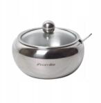 Kamille Cukortartó Acél Teáskanállal Kamille (KM-7002)