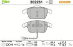 VALEO Sada brzdových platničiek kotúčovej brzdy VALEO 302261 (302261)