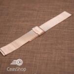  Bratara milaneza fina culoare aur roz 24mm -45632