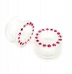  Akril Csavarmenetes Alagút Plug Cirkónia Rózsaszín 14mm (TP128-PINK14mm)