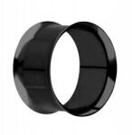  Alagút Klasszikus Nyereg Acél Piercing Fém Fekete 4mm (TP2206-BLACK4mm)