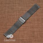  Bratara milaneza fina culoare neagra 14mm