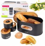 Kamille Kenyértartó 3 Tartály kávé tea cukor Szett Kamille (KM1125)