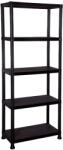 Mobikon Raft pardoseala plastic negru Romen 60x30x173 cm (0000403805) Raft