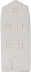 Clayre & Eef Lampa veghe polirasina alba Casuta 9x9x21 cm (6LMP816)