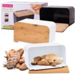Kamille Kenyértartó Acél Kenyértartó Kenyér Bambusz Vágódeszka (KM1107)