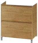 Fluminia Mobilier stativ pentru lavoar, Fluminia, Lizi, 60 cm, rovere naturale (LIZI-60 MOB ROVERE)