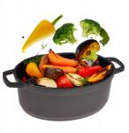 kamille Gar Edény Britfanna Gázfőzővel Indukciós fekete Kamille 6 l (KM4464)