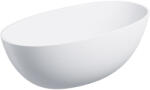 Omnires Shell M+ cada freestanding 148x75 cm ovala alb SHELL148WWBM (SHELL148WWBM) - sanoterm