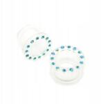  Akril Csavarmenetes Alagút Plug Cirkónia Kék 14mm (TP128-AQUA14mm)